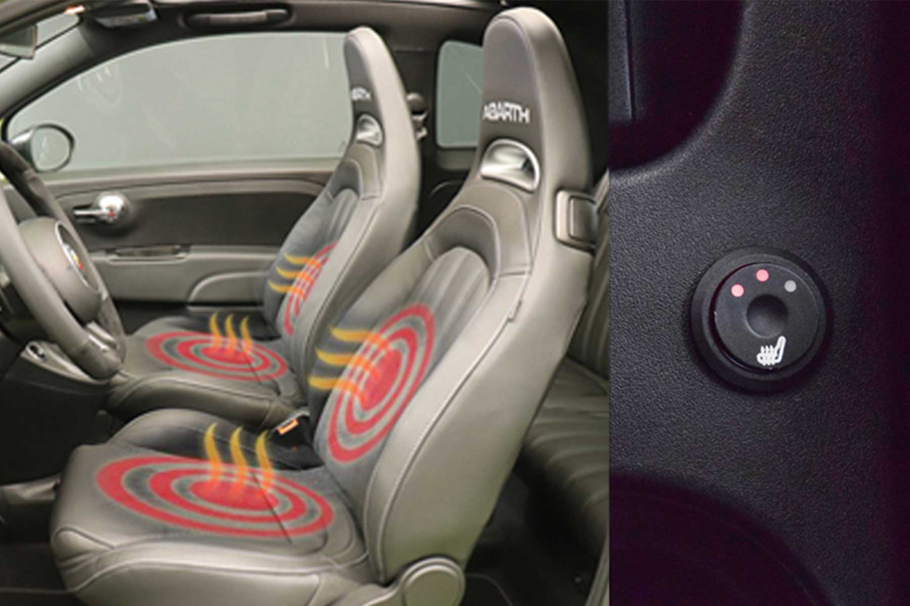 SC-Tuning - Sitzheizung nachrüsten für Fiat 500/Abarth 595 inkl. Einbau für  2 Sitze