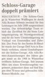 Schloss-Garage doppelt prämiert