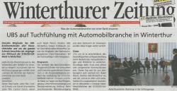 UBS auf Tuchfühlung mit Automobilbranche in Winterthur