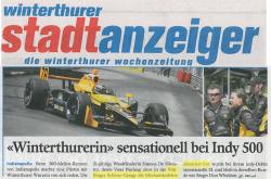 Winterthurerin sensationell bei Indy 500
