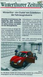 Winterthur - ein Cluster von Zulieferern der Fahrzeugindustrie