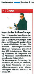 Kunst in der SCHLOSS-GARAGE