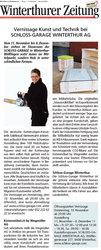 Vernissage Kunst und Technik bei SCHLOSS-GARAGE WINTERTHUR AG