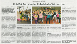ZUMBA Party in der Eulachhalle Winterthur