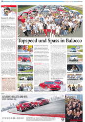 Topspeed und Spass in Balocco 