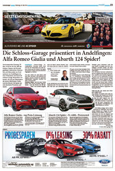 Alfa Romeo Giulia und Abarth 124 Spider in Andelfingen