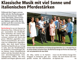 Klassische Musik mit viel Sonne und italienischen Pferdestärken