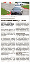 Fahrsicherheitstraining in Italien