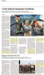 Velofahren macht glücklich / KMU-Max geht an Elpag