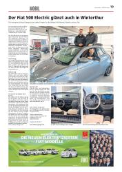 Der Fiat 500 Electric glänzt auch in Winterthur