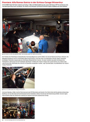 Premiere: Alfa Romeo Stelvio in der Schloss-Garage Winterthur