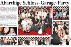 Abarthige Schloss-Garage-Party