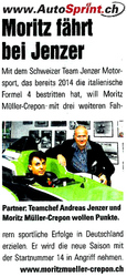 Moritz fährt bei Jenzer