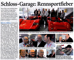 Schloss-Garage: Rennsportfieber